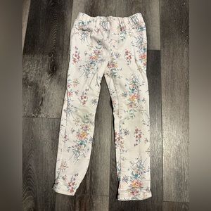 Girls Gap floral jeans